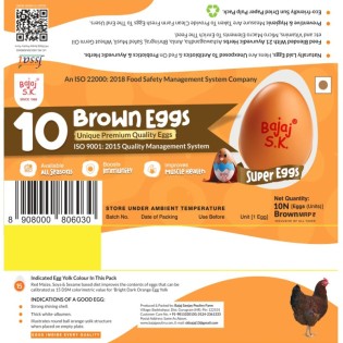 10 Eggs Pack- Brown