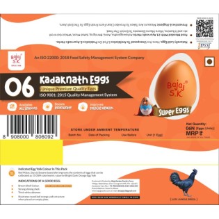 6 Eggs Pack-KadakNath